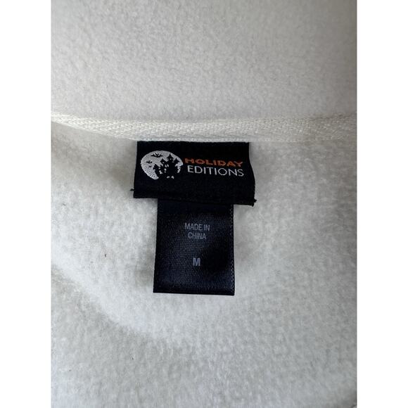 Holiday Editions Halloween Pumpkin Black Cat Fleece Vest Women’s Medium - Picture 3 of 6